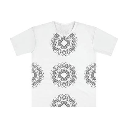 White Indian Floral Design T-shirt - Radiant Collection 002